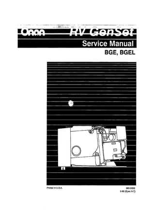 onan 4000 generator repair manual