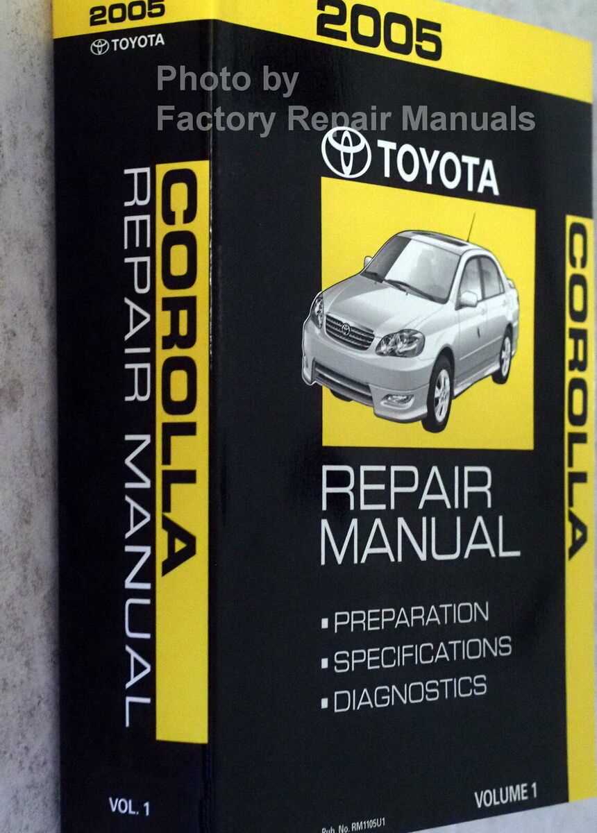 2005 toyota corolla repair manual