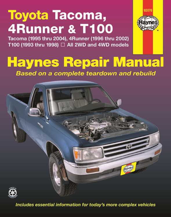 toyota tacoma repair manual 2001