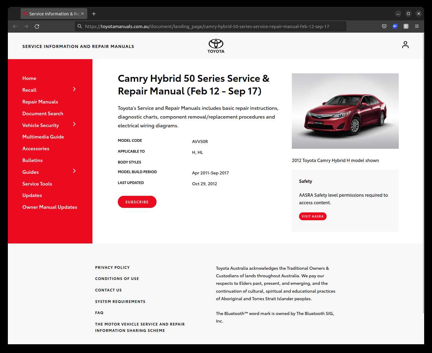 toyota service information and repair manuals