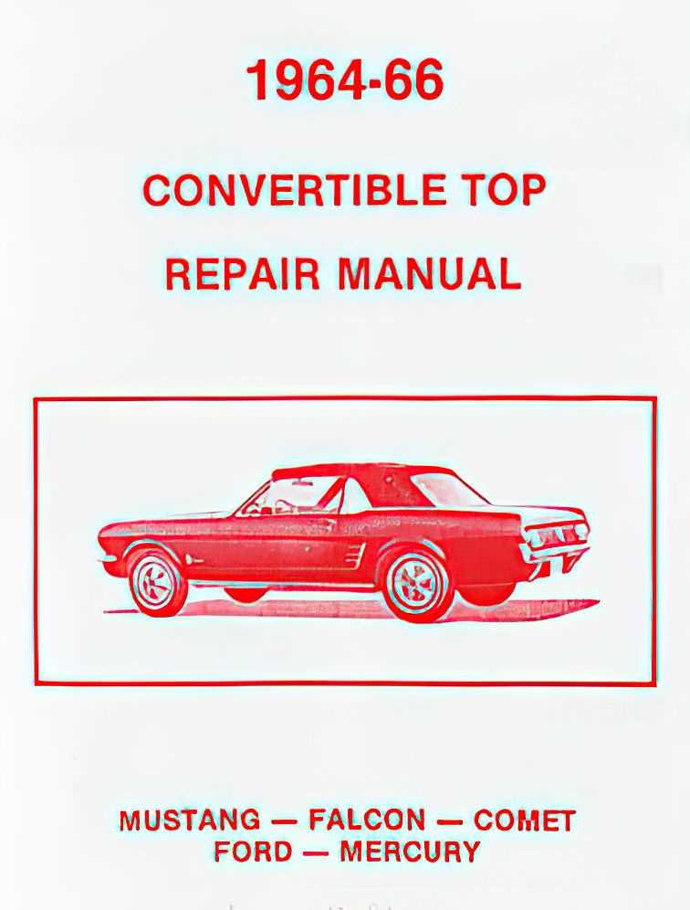 1970 ford mustang repair manual