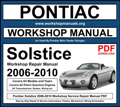 free pontiac g6 repair manual