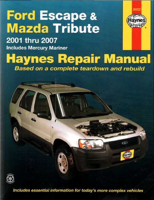 ford escape 2002 repair manual