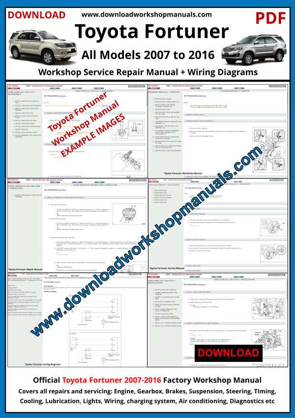 toyota vehicle repair manual