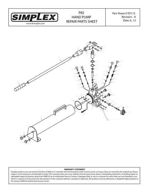 manual hydraulic pump repair