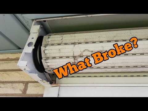 manual roll down hurricane shutter repair