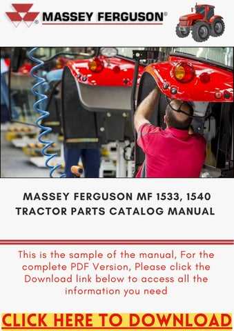 massey ferguson 1533 repair manual