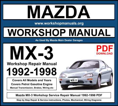 mazda 3 service repair manual