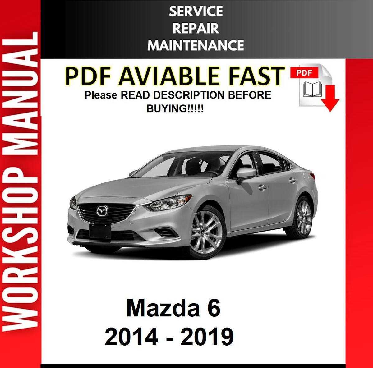 mazda 6 2015 workshop repair manual