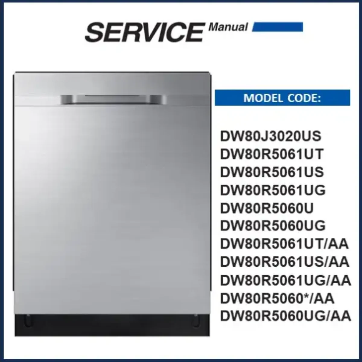 samsung dishwasher repair manual