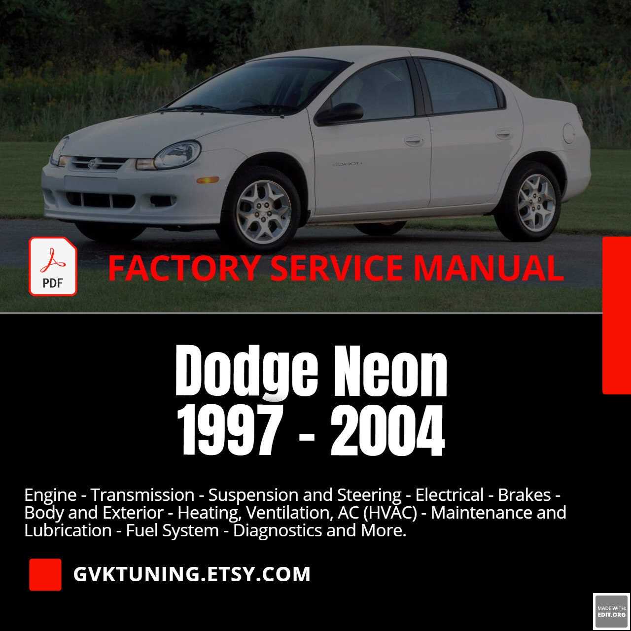 dodge neon repair manual