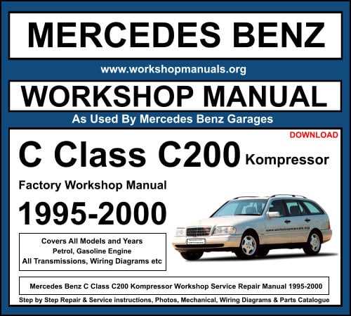 mercedes benz c class repair manual