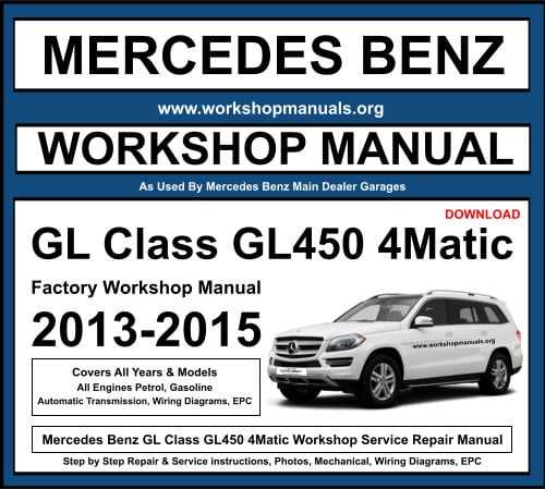 mercedes benz gl450 repair manual