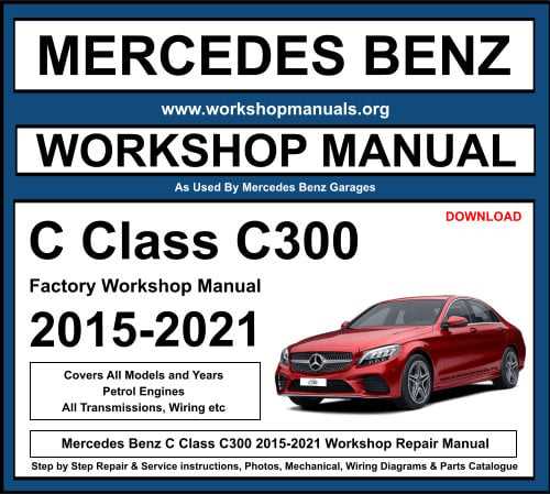 mercedes c300 repair manual