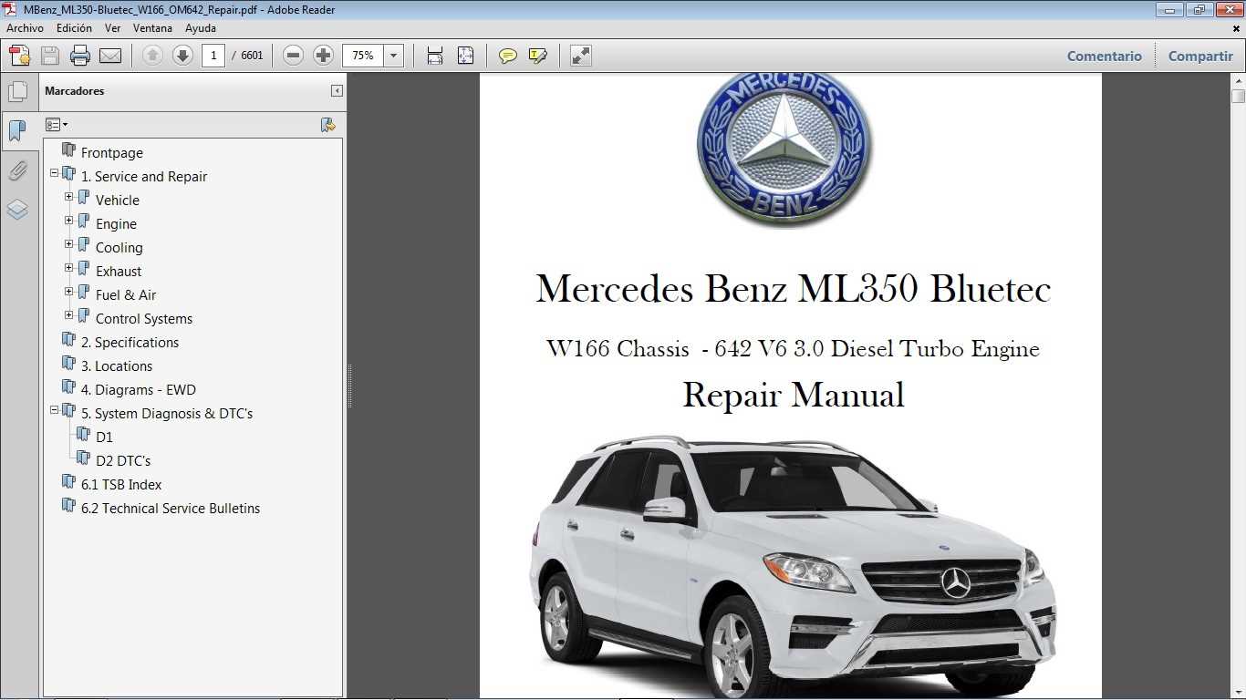 mercedes ml350 repair manual