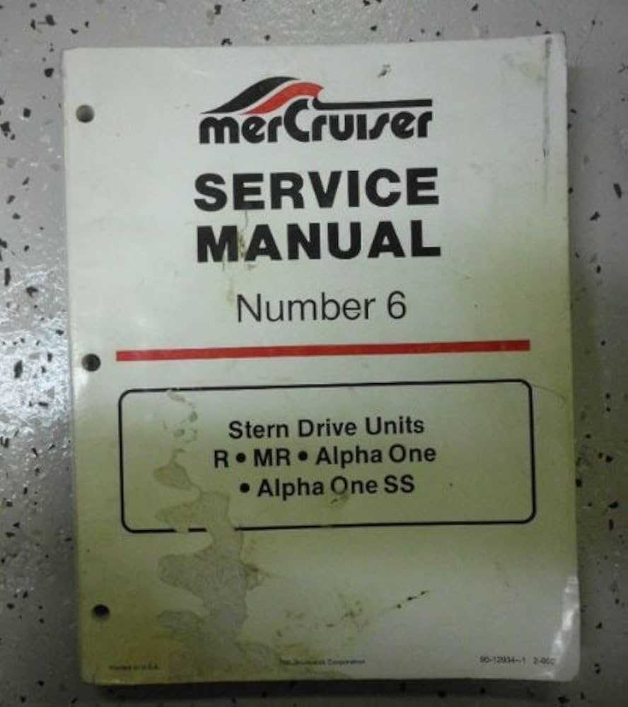 mercruiser alpha one repair manual