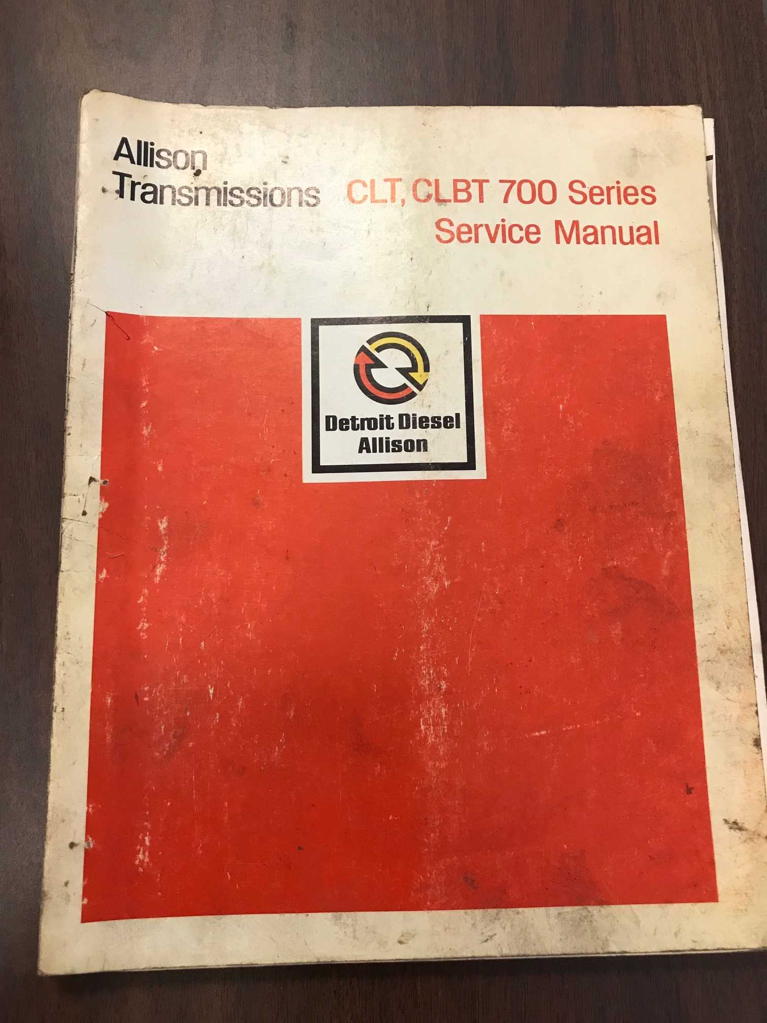 allison transmission repair manual