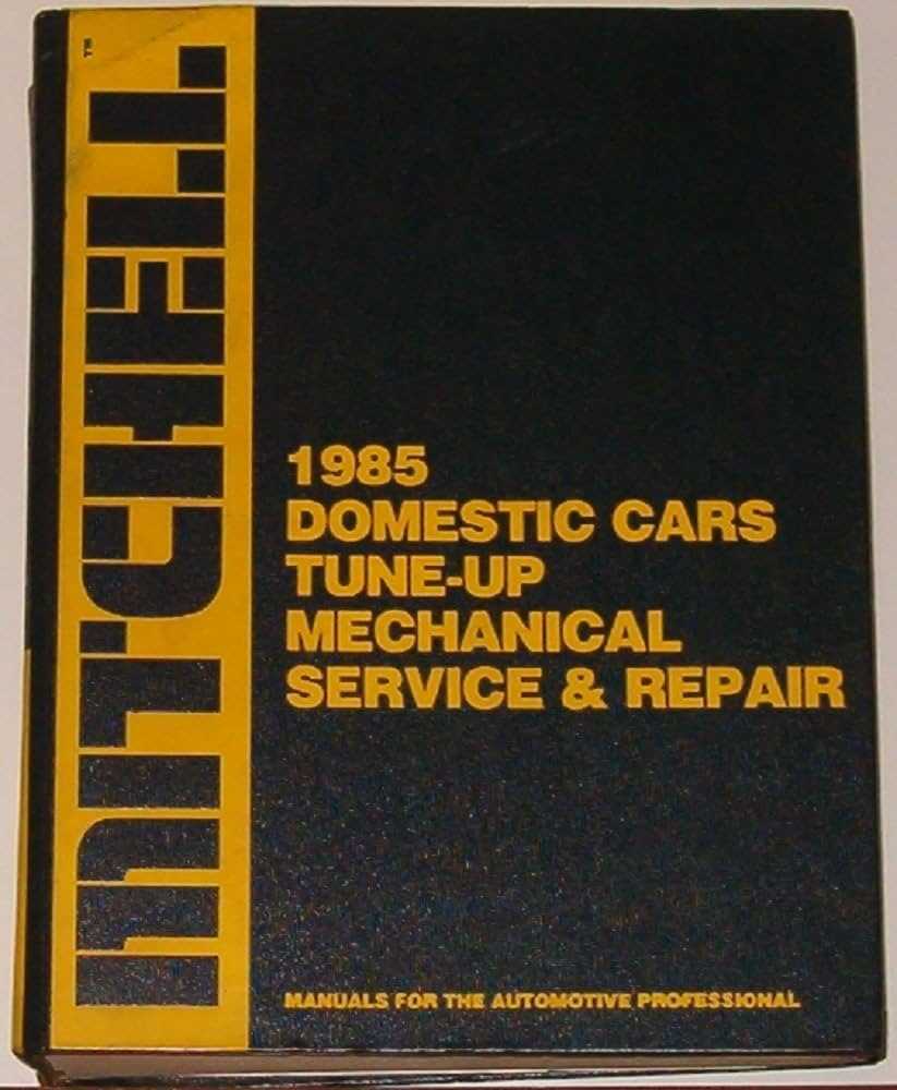 mitchell auto repair manual