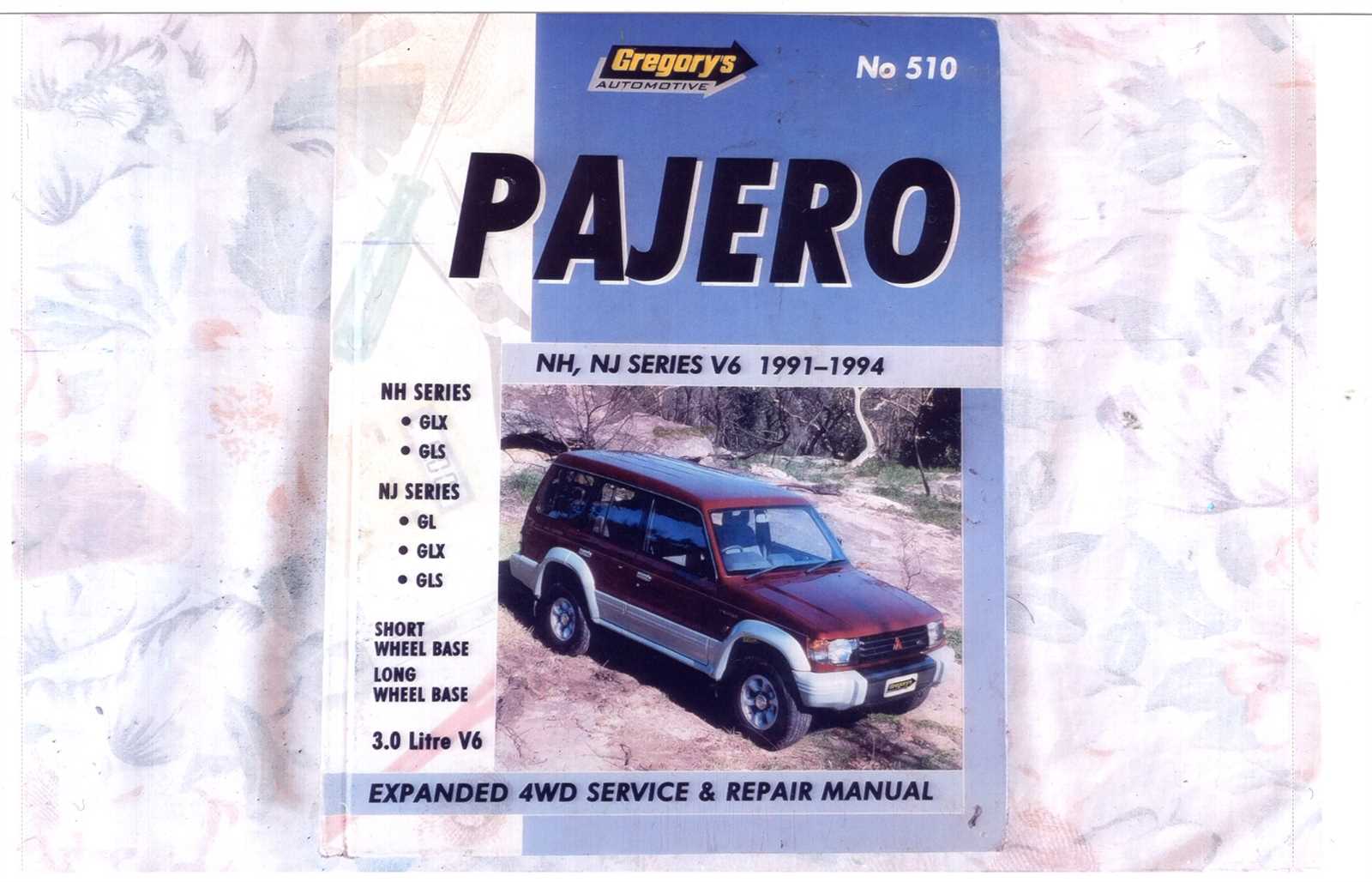 mitsubishi pajero automotive repair manual