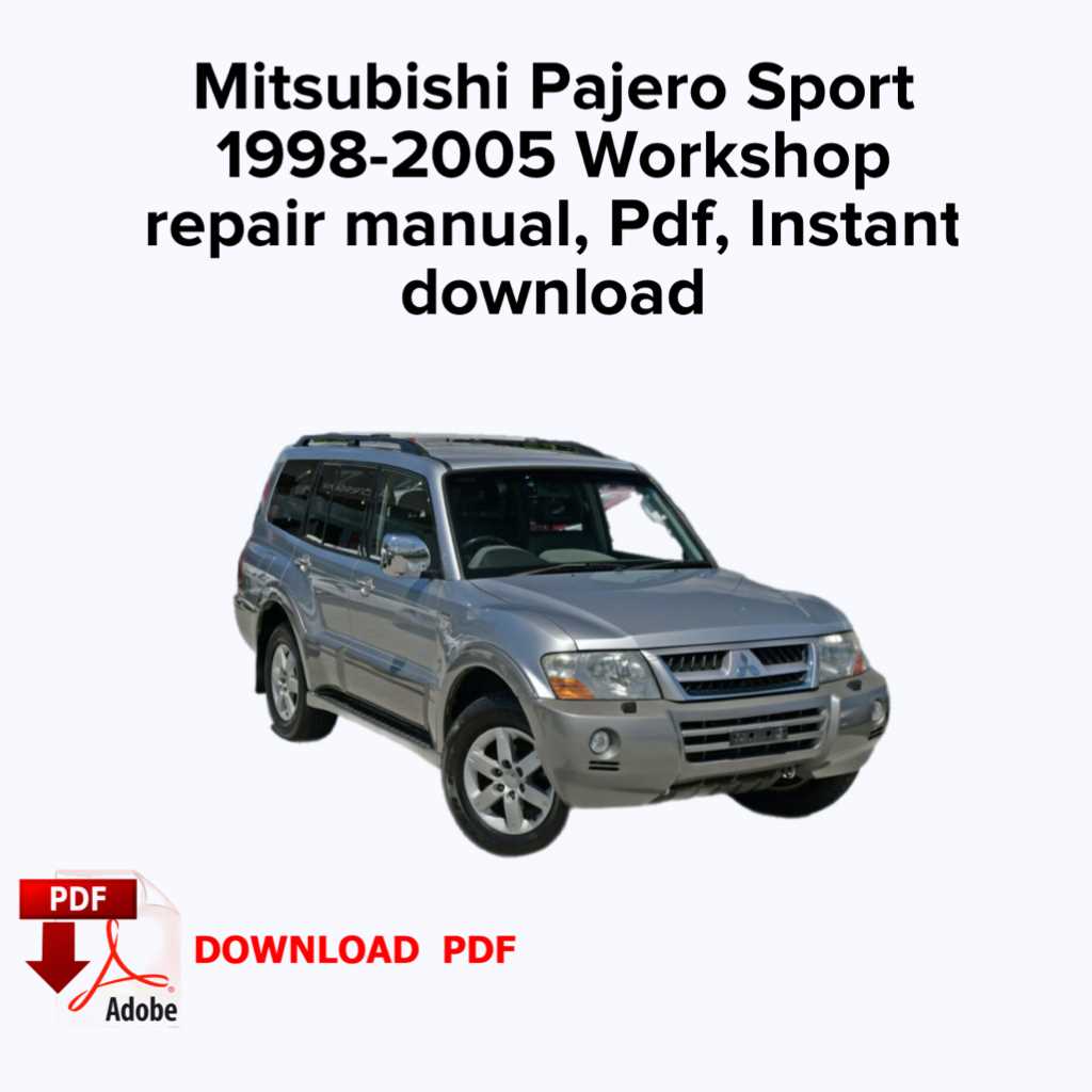 mitsubishi pajero automotive repair manual