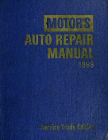 motors auto repair manual 1935