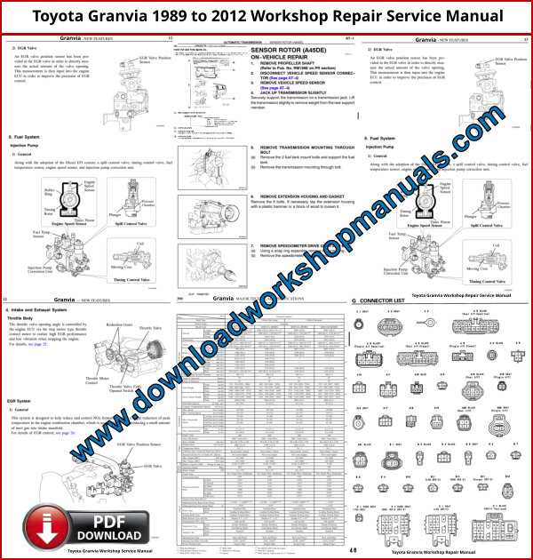 toyota hiace workshop repair manual 1989 to 2012