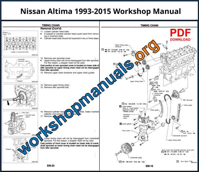 2015 nissan altima repair manual