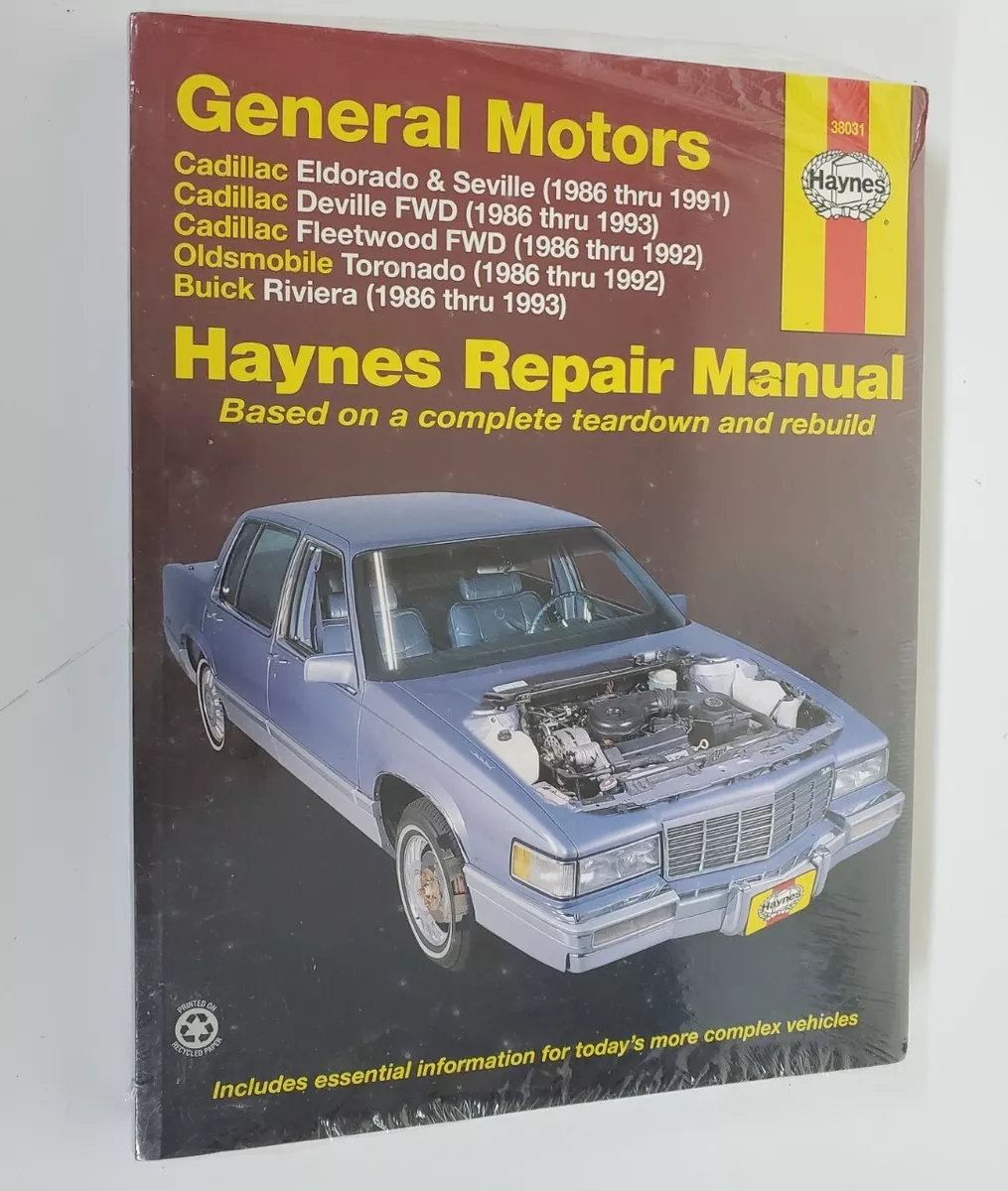 1993 cadillac deville repair manuals