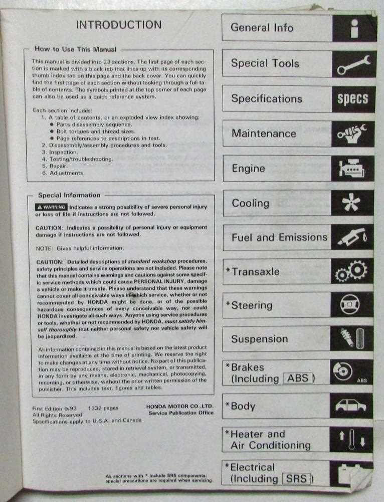 1998 honda accord repair manual