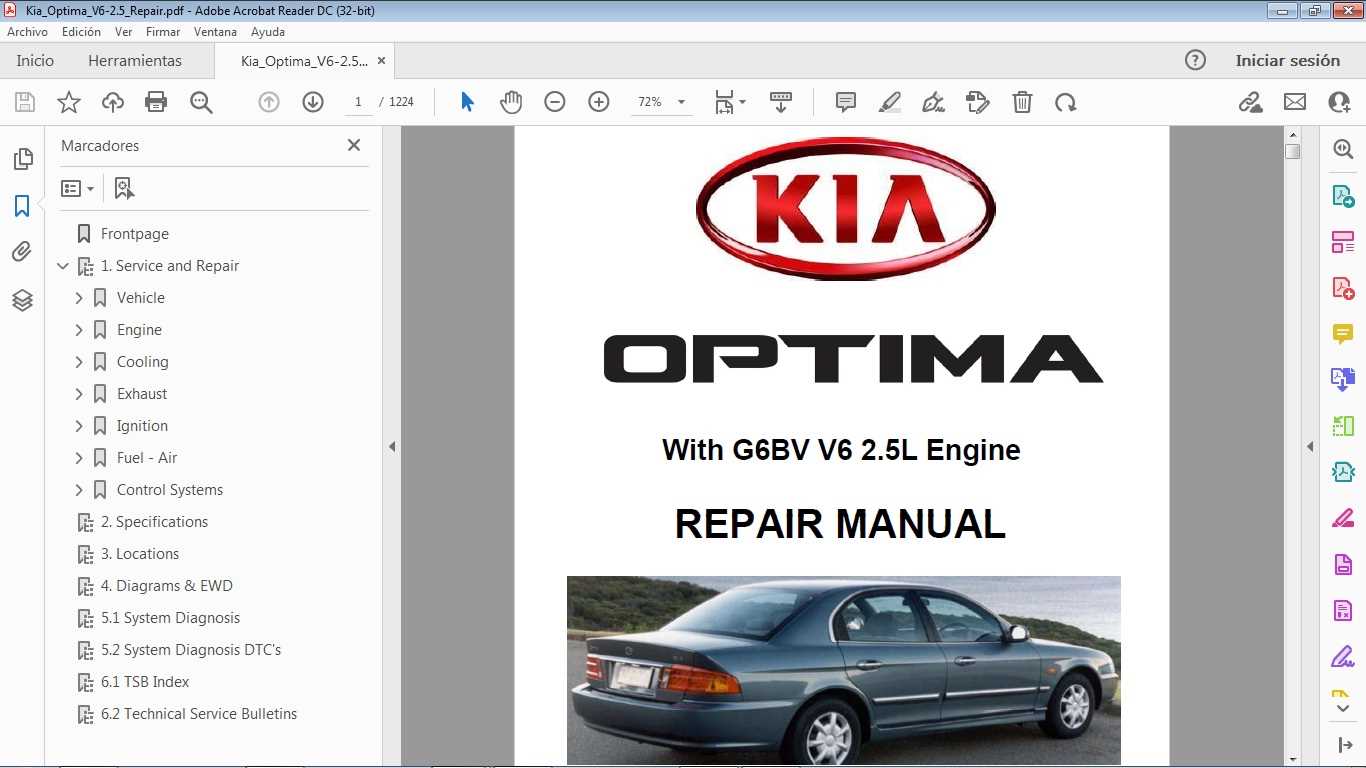 2010 kia optima repair manual