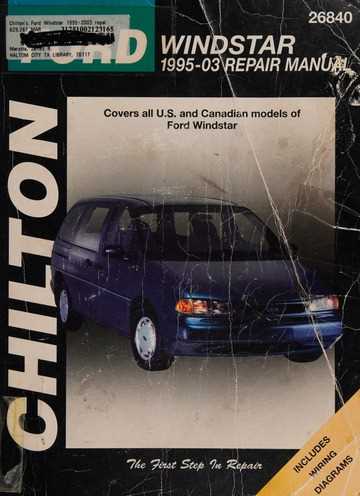 99 ford windstar repair manual