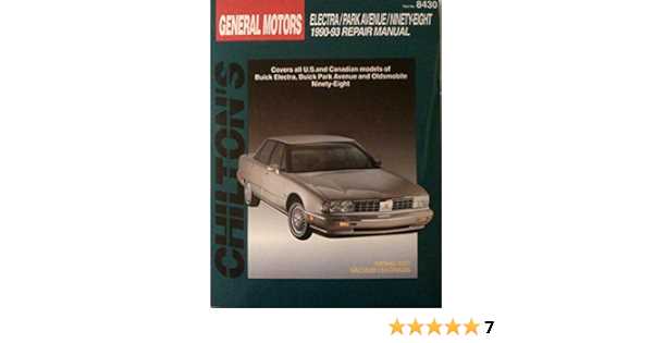 1993 buick park avenue repair manual