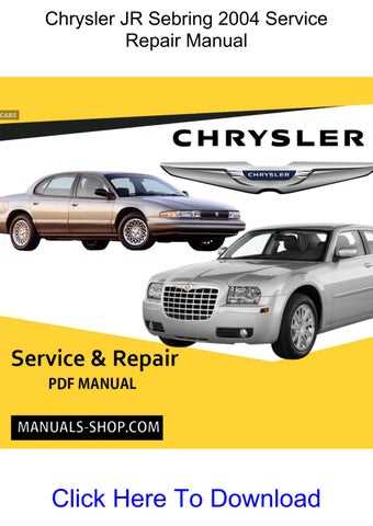 2009 chrysler sebring repair manual