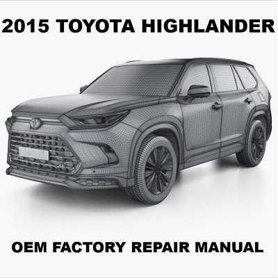 2015 toyota highlander repair manual