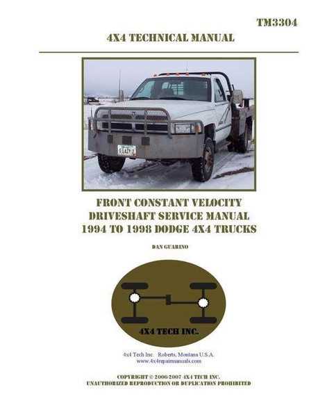 2001 dodge ram 1500 repair manual