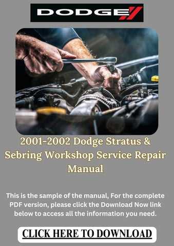 2002 dodge stratus repair manual