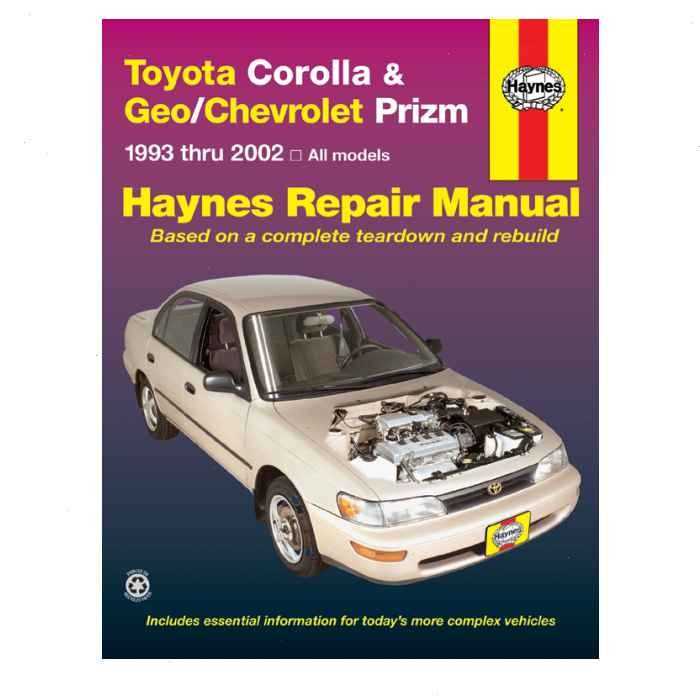 2002 toyota corolla repair manual