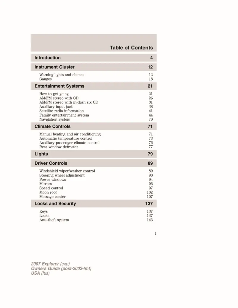 2007 ford explorer repair manual