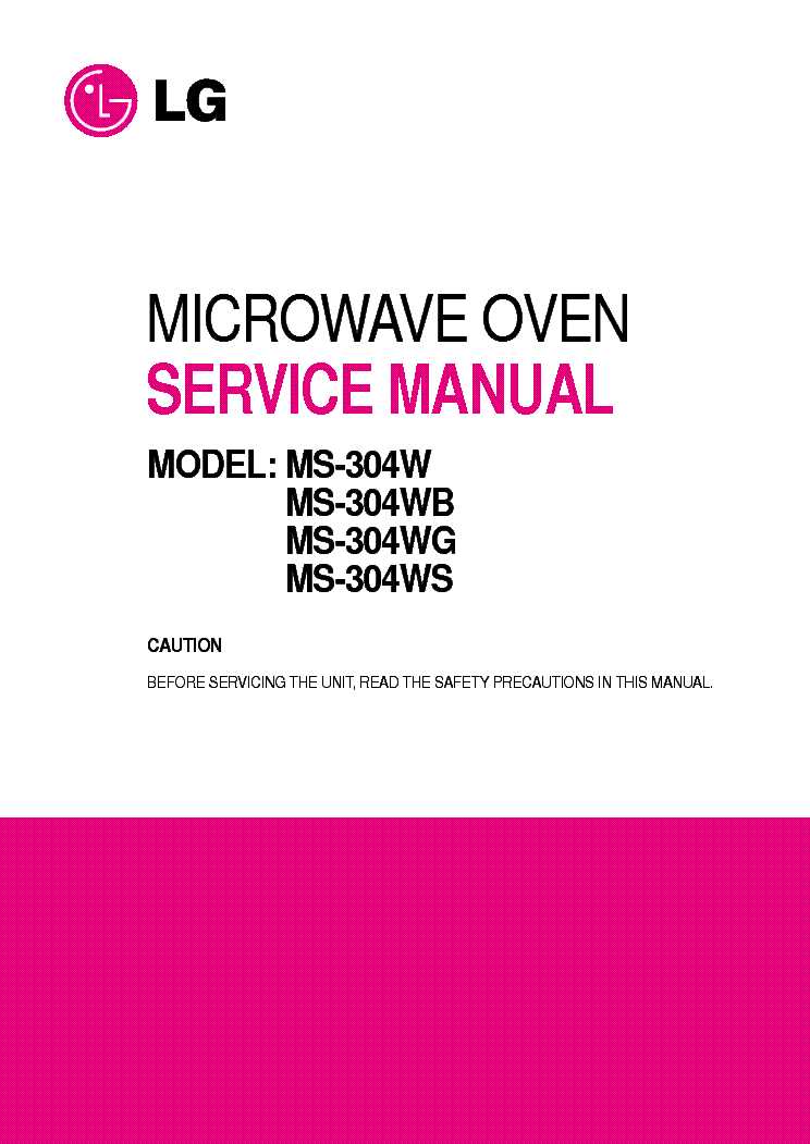 lg microwave oven repair manual