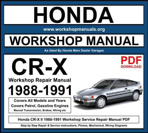 1991 honda prelude repair manual