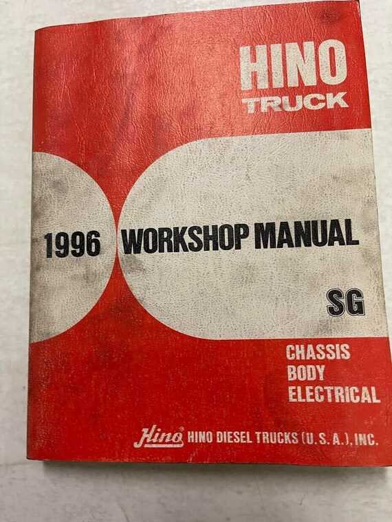 hino truck repair manual