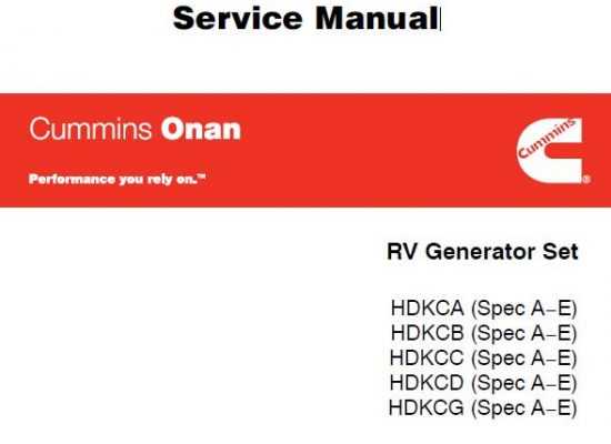 onan generator repair manual