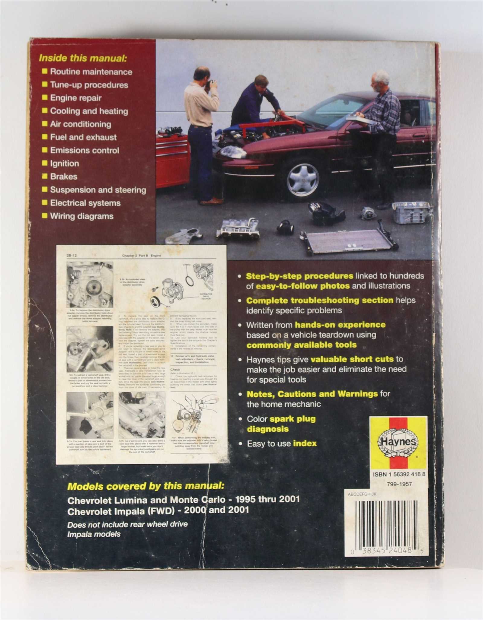 2001 chevy lumina repair manual