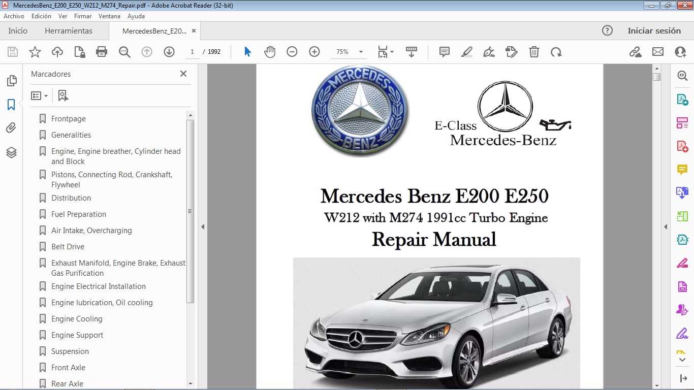 mercedes w211 repair manual