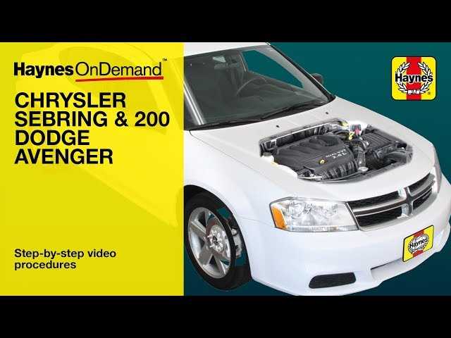 2013 dodge avenger repair manual