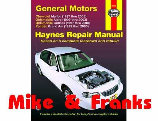 repair manual for 1999 pontiac grand am