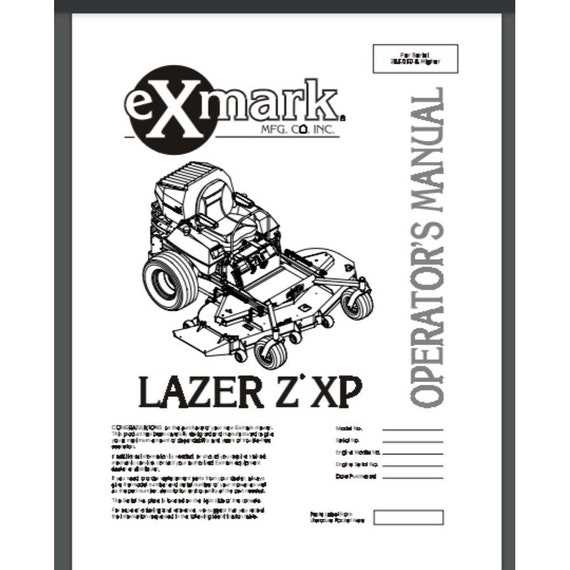 exmark lazer z repair manual