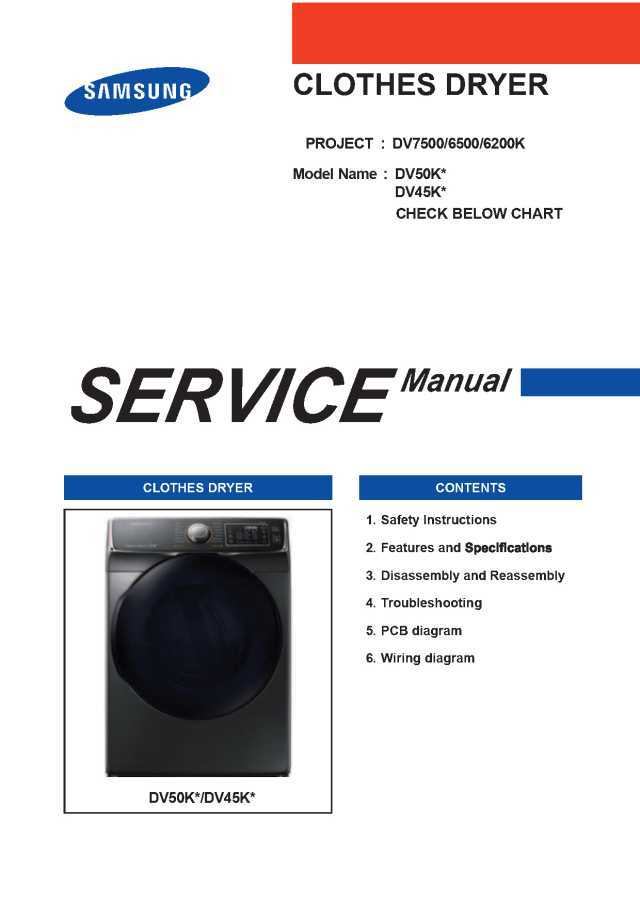 samsung clothes dryer repair manual