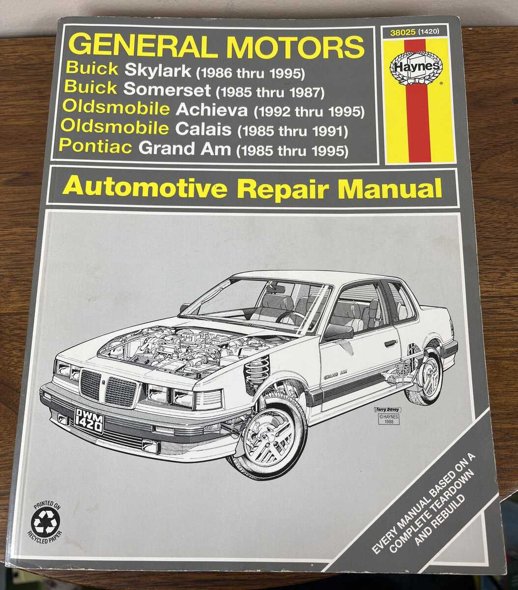 grand am repair manual