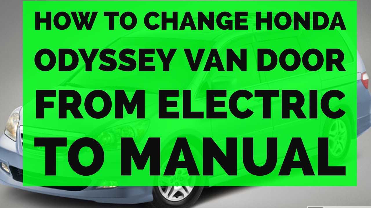 2000 honda odyssey repair manual